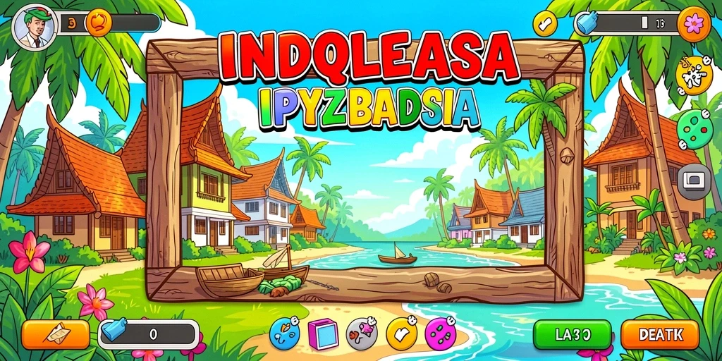 Pemandangan indah dalam dunia permainan.