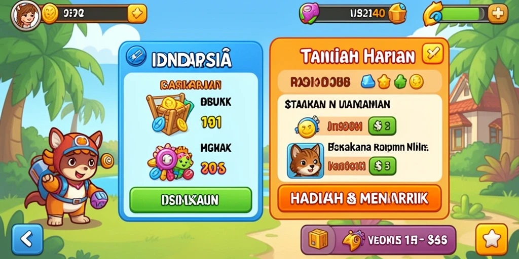 Karakter unik yang tersedia untuk dijelajahi dan dimainkan.
