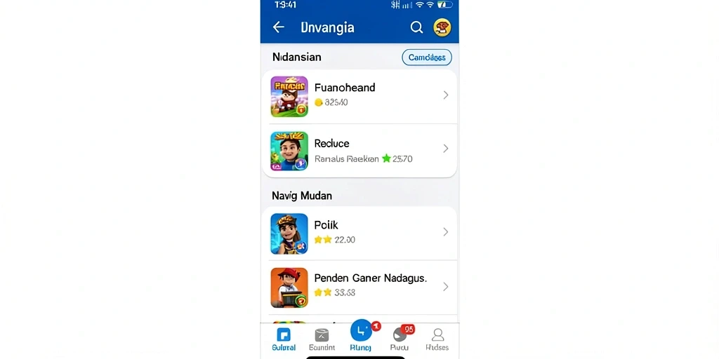 Screenshot dari level baru yang menantang.
